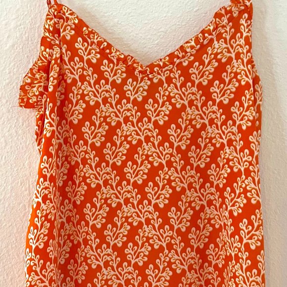 Ann Taylor LOFT Orange and White Tank - Picture 3 of 6
